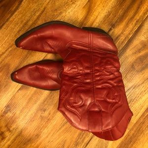 Red cowboy boots